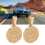 2 pendentifs Saint Benoît en acier inoxydable élégants, à double face 14