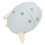 Porte-crayons œuf de dinosaure 12,5x11 cm bleu 16
