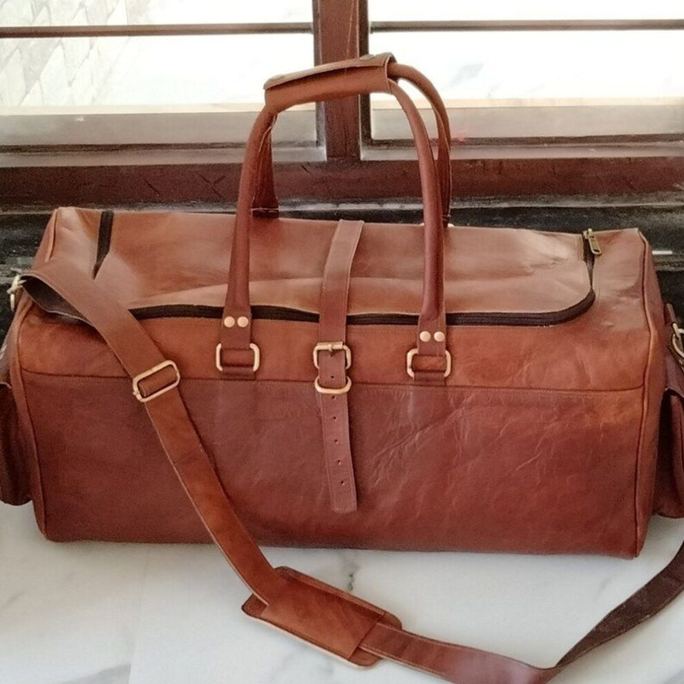 Leather Duffle Bag Mens Duffle Bag  Travel Bag  Weekender Bag Leather Travel Bag Leather Luggage Bag