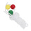 Strumento di convergenza visiva - Palla da 1,8 cm Rosso/Verde 15