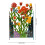 Panneau de clôture en fer – Fleur multicolore, 11,8  7,5 po 2