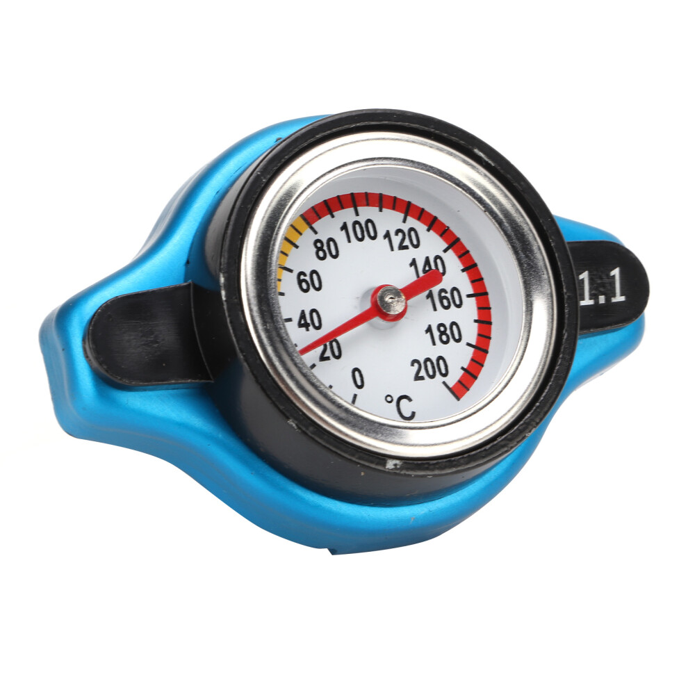 Aluminum Alloy Radiator Cap With Temperature Gauge Pressure Adjustment Leakproof Universal For Car1.1bar 8471321576604