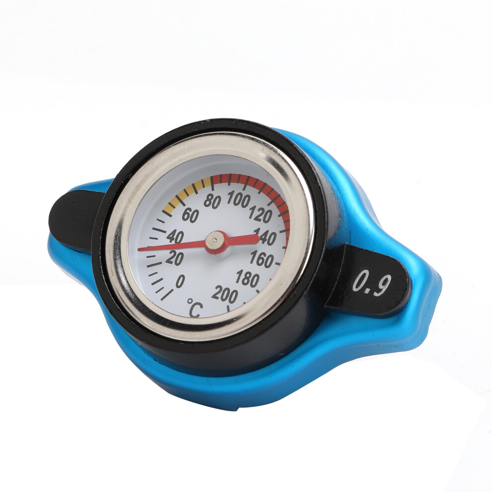 Aluminum Alloy Radiator Cap With Temperature Gauge Pressure Adjustment Leakproof Universal For Car0.9bar 6941321576529