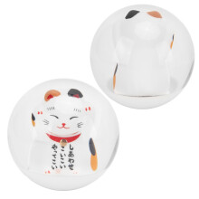 Lucky Cat pomo de palanca de cambios acrílico M12x1.25 con 3 adaptadores