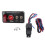 12V 40A Panel de Encendido de Fibra de Carbono Universal 13