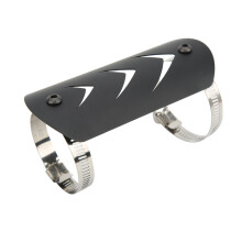 Universal Edelstahl-Auspuff-Temperaturschutzabdeckung 40-63mm Schwarz