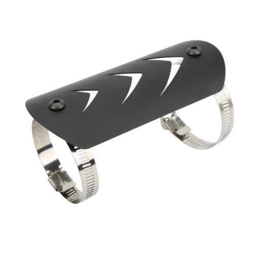 Universal Edelstahl-Auspuff-Temperaturschutzabdeckung 40-63mm Schwarz