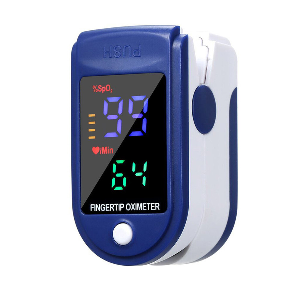Fingertip Pulse Oximeter Blood Oxygen Saturation Pulse Rate Monitor Portable Oximeter with Bidirectional LED Display Screen