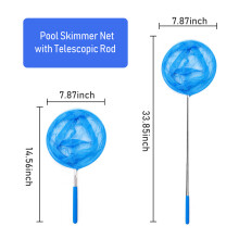 Red telescópica para piscina Skimmer azul profundidad de malla 20 cm