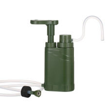 5-IN-1 Multifunctional Outdoor Water Filtration System with Fire Starter Whistle Compass for Camping Hiking Emergency Fishing