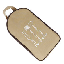 Bolsa de almacenamiento para utensilios de cocina de gran capacidad 350220mm caqui