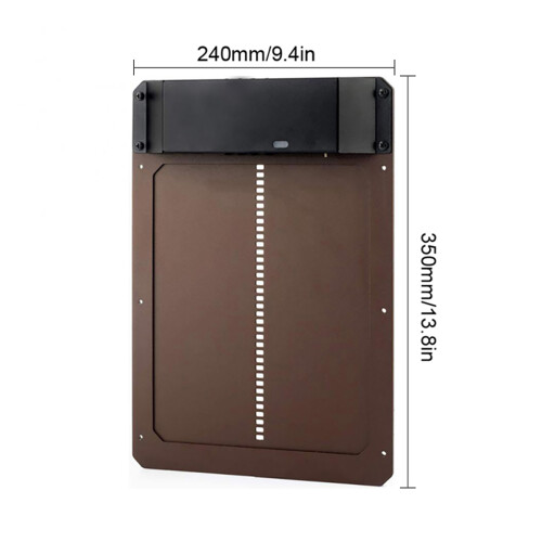 Negro IP44 Abridor de puerta para gallinero, 3xAA 1