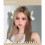 2 pezzi di fiocchi per capelli in velluto, clip bianche 4
