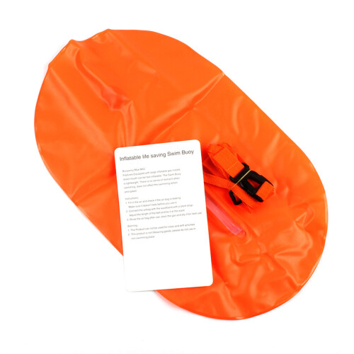 Bouée de nage individuelle gonflable orange 8 kg 48  29 cm 2