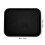 Bandeja rectangular de PP para comida rápida 380 g 35x27 cm negro 4