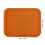Bandeja alimentaria amarilla rectangular gruesa de PP 380 g 3527 cm 4