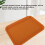 Bandeja alimentaria amarilla rectangular gruesa de PP 380 g 3527 cm 11