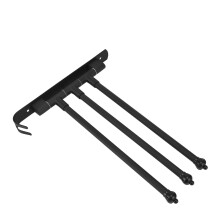 Modelo 201-3A negro Barra de Toallas Giratoria de Acero Inoxidable con 3 Brazos