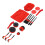 Kit de nettoyage pour voiture en PVC/PP/nylon avec brosse de detailing 16