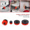 Kit de nettoyage pour voiture en PVC/PP/nylon avec brosse de detailing 11