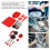 Kit de nettoyage pour voiture en PVC/PP/nylon avec brosse de detailing 6