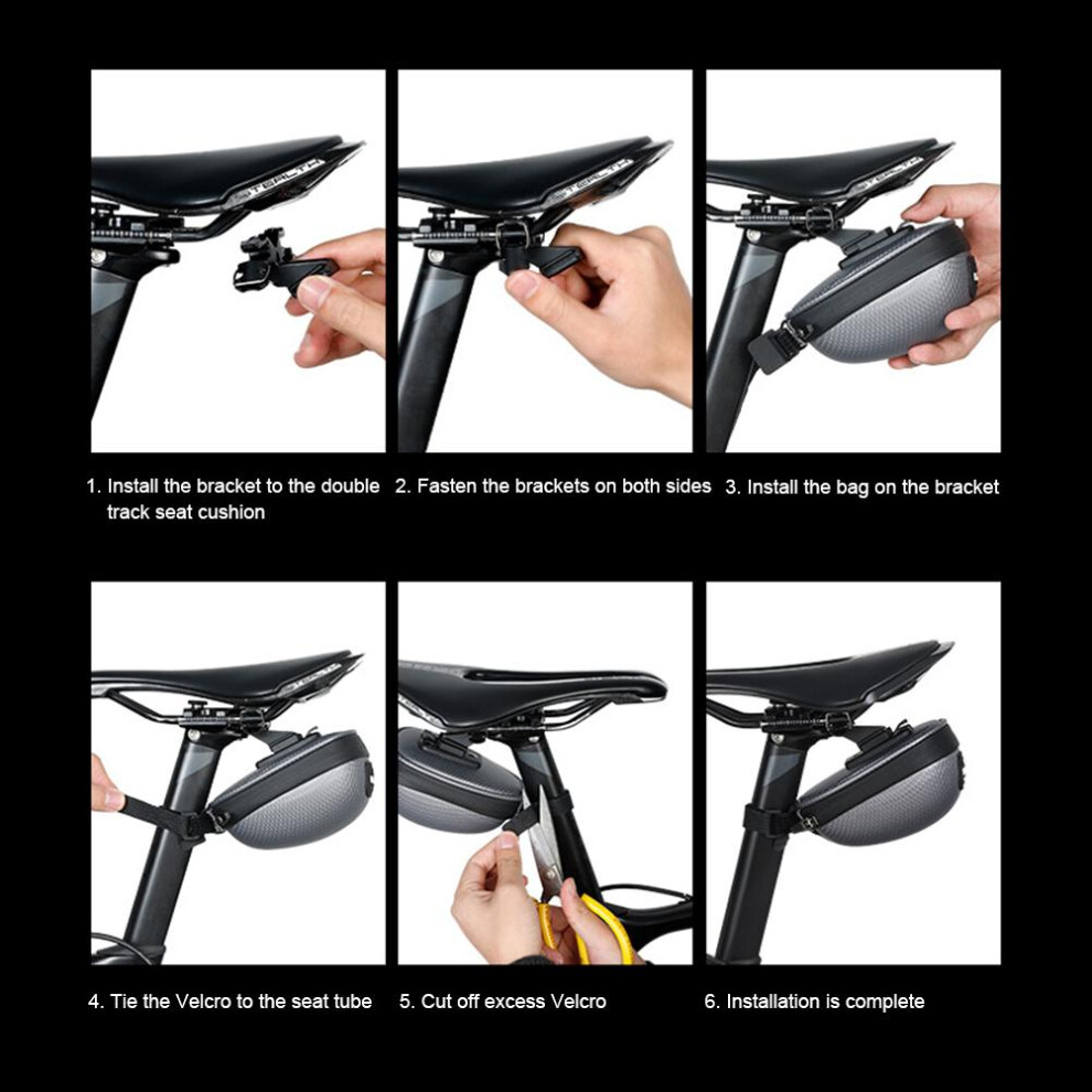 Bike Saddle Bag Cycling Saddle Bag Waterproof Bike Bag Bike Saddle Bag Under Seat Bike Seat Pack Bag