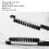 Brosse à barbe double-face à pince noir/blanc 6