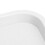 Bandeja rectangular gruesa de PP 35x27 cm blanca 380 g 12