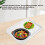 Bandeja rectangular gruesa de PP 35x27 cm blanca 380 g 5
