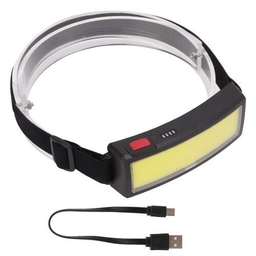 Linterna frontal LED USB ultraligera 1000mAh 500lm COB 1