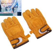 Guantes cortos amarillos resistentes al calor 25.5cm11cm