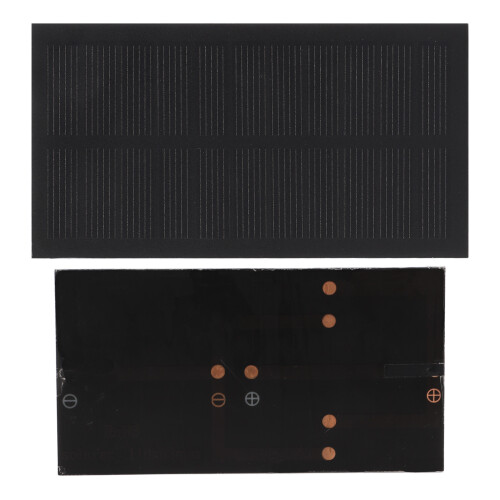 Panel solar Explorer 0.9-1W 5.5V 118x63mm negro
