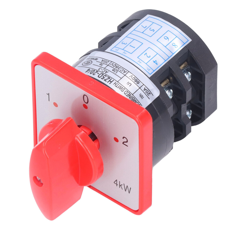 Changeover Switch 2 Pole 3 Position Cam Changeover Control Selector Switch For Motor Ac380v 6911321586453