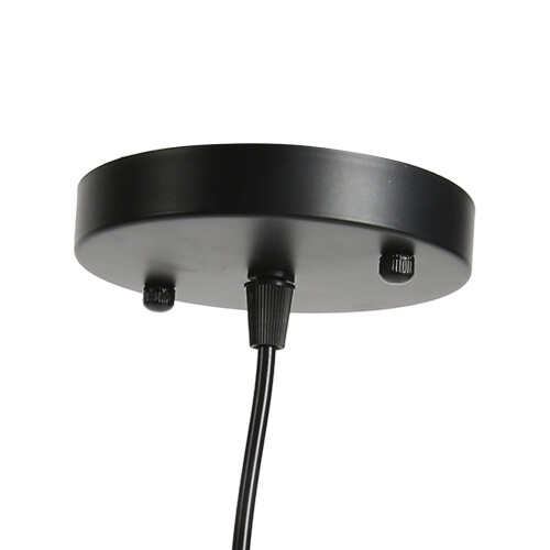 Lámpara de techo de hierro forjado negra E27 85-240V 12cm 2