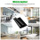 Película para ventanas totalmente opaca 41.5x200cm negro 367g 10