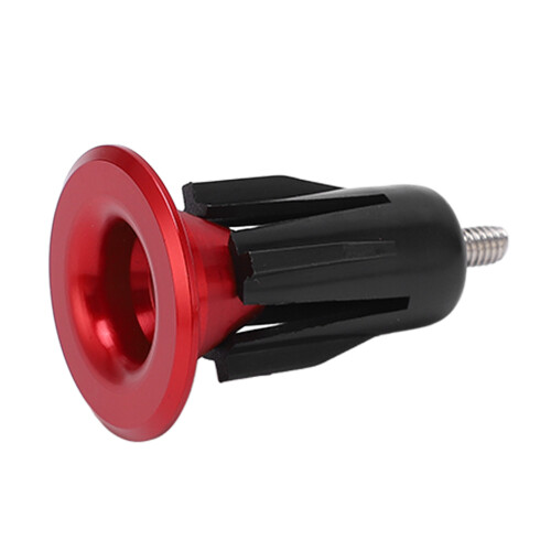 2 pezzi di tappi per manubrio in alluminio - rosso, Ø 26,4 mm 2