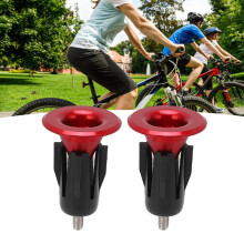 2 pezzi di tappi per manubrio in alluminio - rosso, Ø 26,4 mm