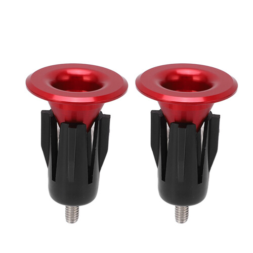 2 pezzi di tappi per manubrio in alluminio - rosso, Ø 26,4 mm 1
