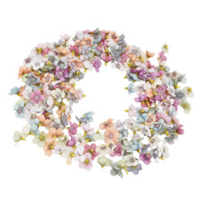 200 piezas de cabezas de flores de tela 2.5cm/1.0in Mezcla DIY