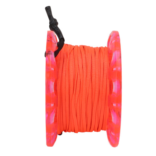 Bobine de plongée à doigt 30m orange Diamètre 7cm