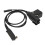 Auricolare U94 PTT con microfono a dito per Stp8000/8030 Nero 3