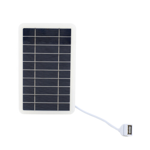Panel solar USB 5V 2W, 400 mA, 98 g, negro compacto 1