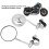 Motorcycle Rearview Mirror 360 Rotation Adjustable Handlebar Bracket for Retro Motorbikes 1