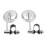 Motorcycle Rearview Mirror 360 Rotation Adjustable Handlebar Bracket for Retro Motorbikes 7