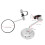 Motorcycle Rearview Mirror 360 Rotation Adjustable Handlebar Bracket for Retro Motorbikes 4
