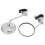 Motorcycle Rearview Mirror 360 Rotation Adjustable Handlebar Bracket for Retro Motorbikes 12