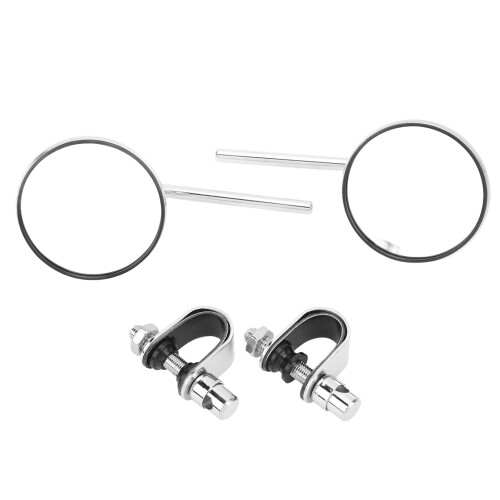Motorcycle Rearview Mirror 360 Rotation Adjustable Handlebar Bracket for Retro Motorbikes 2