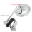 Motorcycle Rearview Mirror 360 Rotation Adjustable Handlebar Bracket for Retro Motorbikes 6
