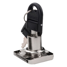 Cerradura para puerta de armario 136-22 aleación de zinc blanca con llave