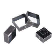 12 piezas Molde para cuadrados de cuero 5-60mm acero aleado gris